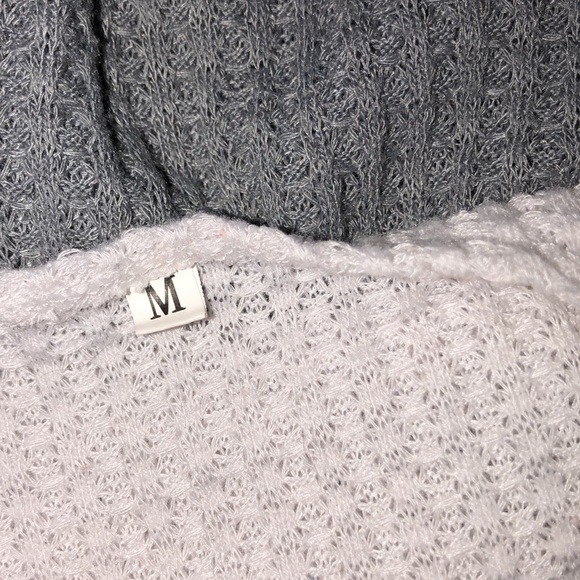 Floral waffle knit medium boho top - Picture 4 of 5